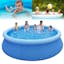 Piscina Borda Inflável 2490 Litros PVC Resistente Redonda